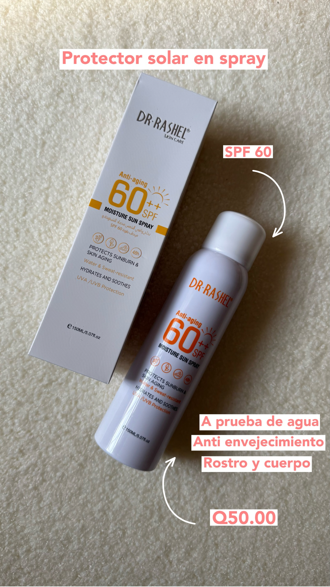 Protector solar en spray Dr. Rashel